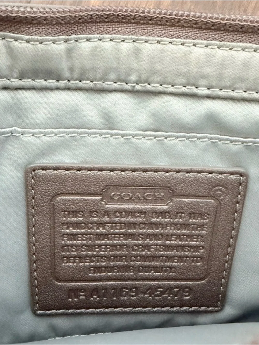Coach Iridescent Sequin Wristlet Clutch NWOT Silver Pearl Evening Bag Y2K